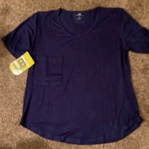 Maternity. UB - Uniquebabyshop. Short sleeve top. Size L.   NWT. Navy